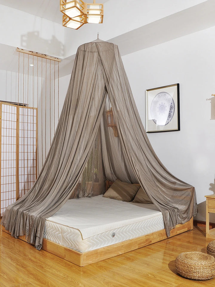 Moustiquaire de lit gris foncé anti-moustiques pour chambre