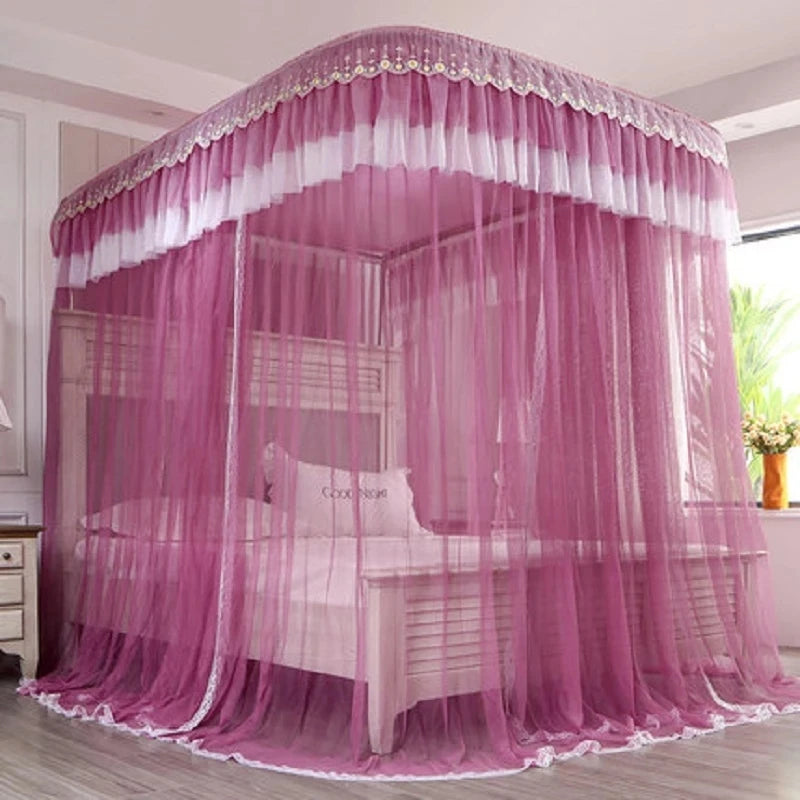 Moustiquaire de lit blanc anti-moustiques pour chambre