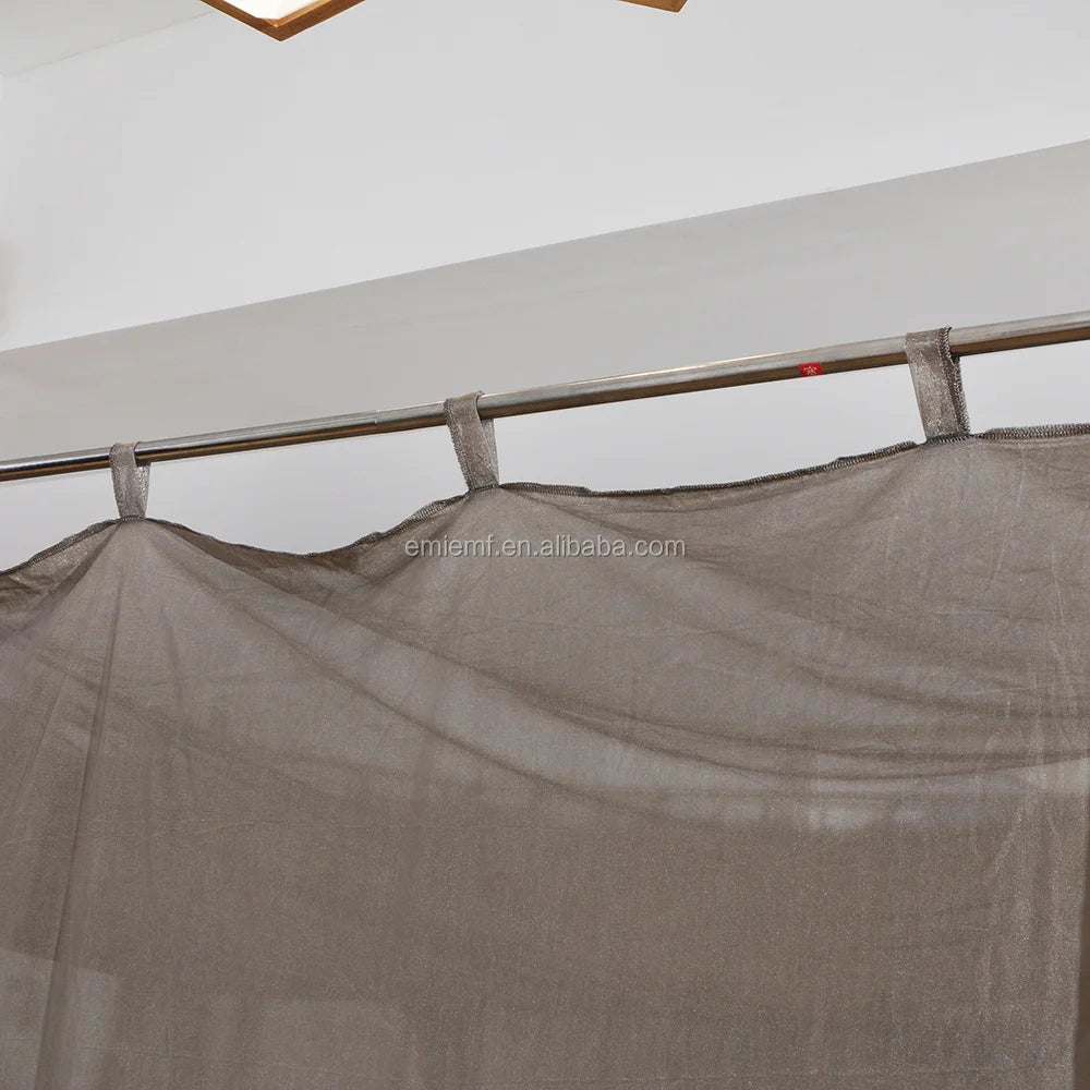 Moustiquaire de lit gris foncé anti-moustiques pour chambre