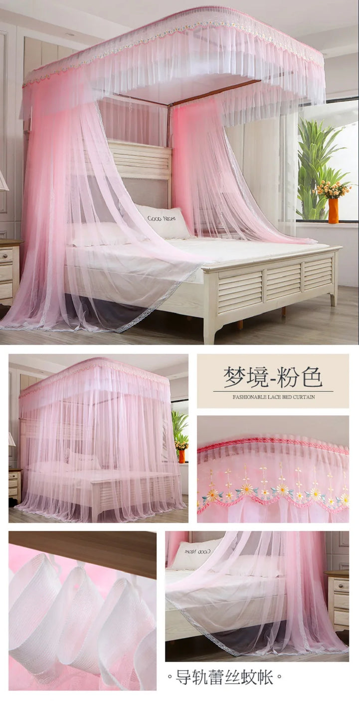 Moustiquaire de lit blanc anti-moustiques pour chambre