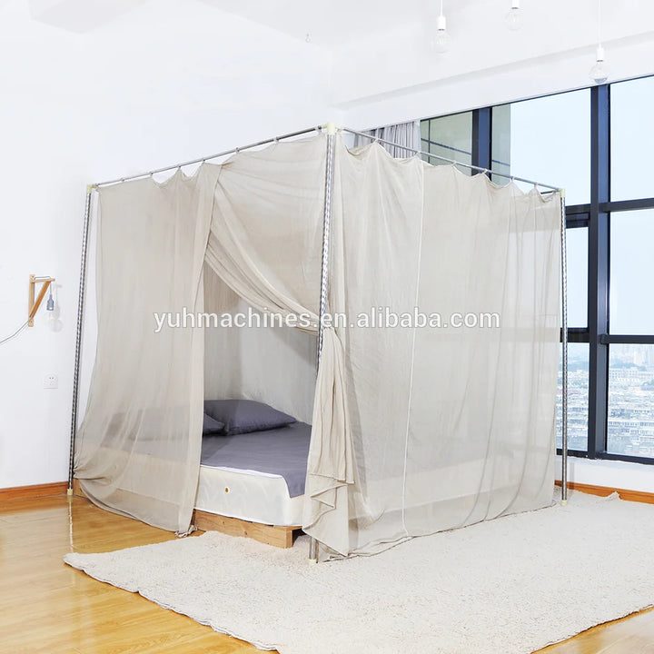 Moustiquaire de lit gris foncé anti-moustiques pour chambre