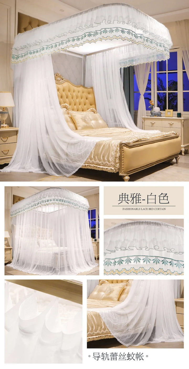 Moustiquaire de lit blanc anti-moustiques pour chambre