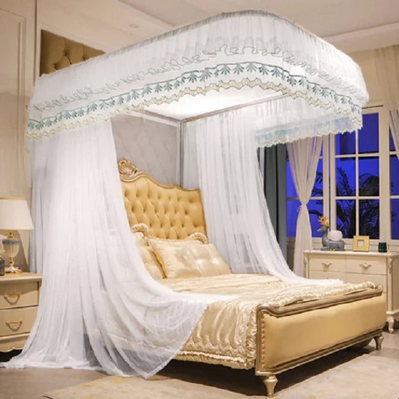 Moustiquaire de lit blanc anti-moustiques pour chambre