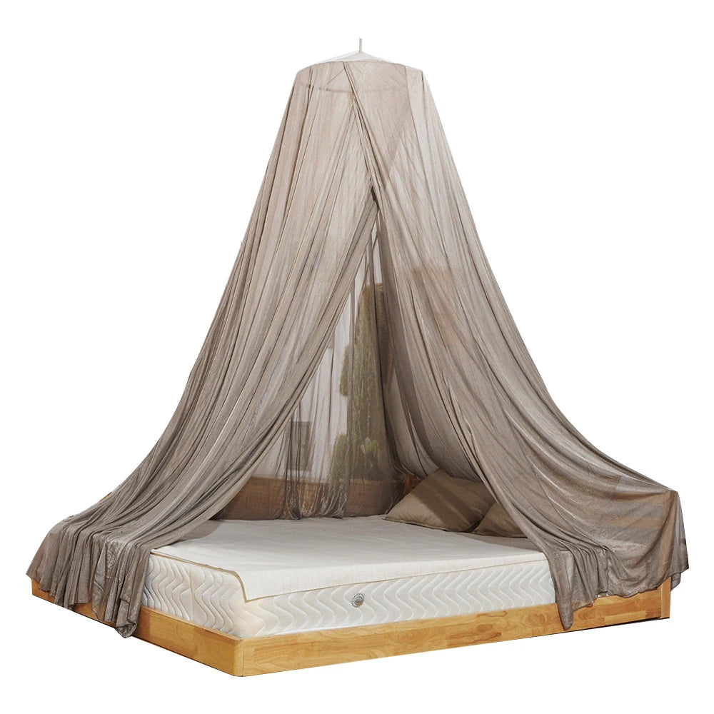 Moustiquaire de lit gris foncé anti-moustiques pour chambre