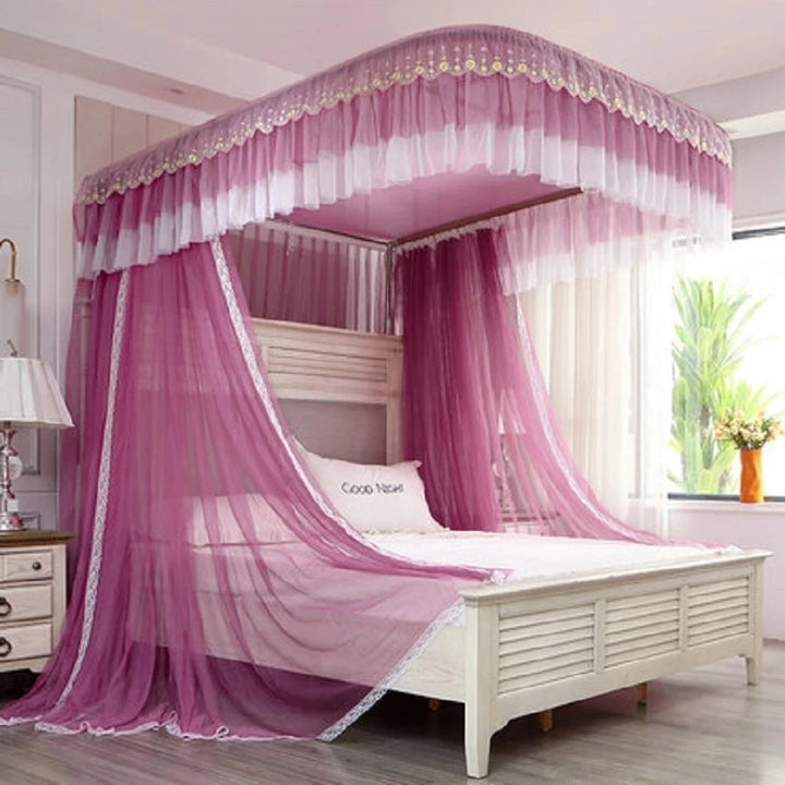 Moustiquaire de lit blanc anti-moustiques pour chambre