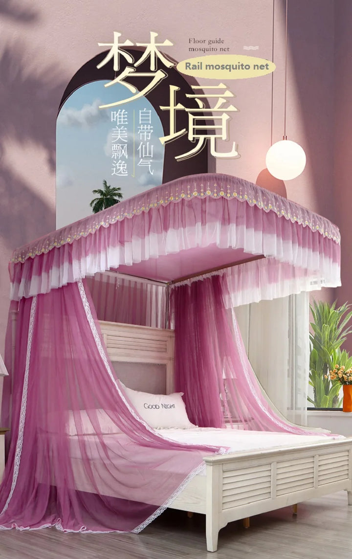 Moustiquaire de lit blanc anti-moustiques pour chambre