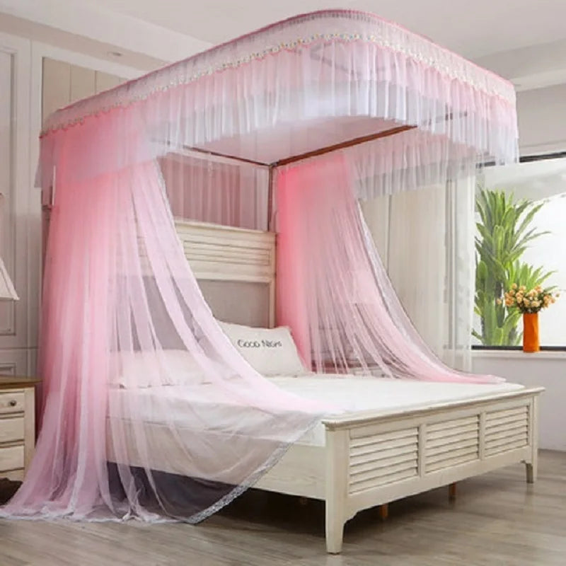 Moustiquaire de lit blanc anti-moustiques pour chambre