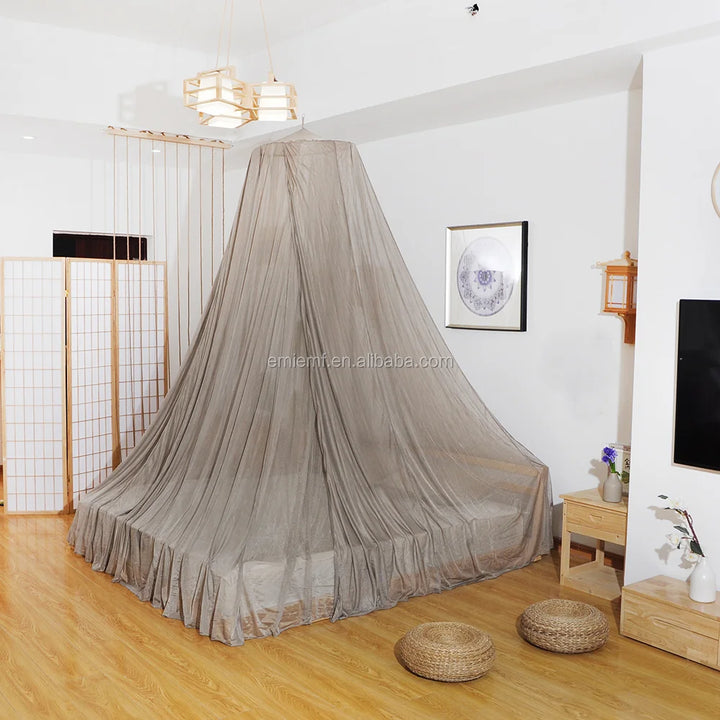Moustiquaire de lit gris foncé anti-moustiques pour chambre