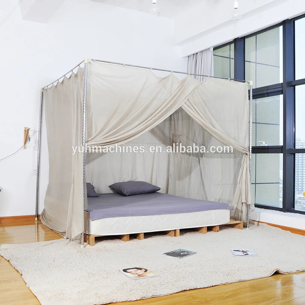 Moustiquaire de lit gris foncé anti-moustiques pour chambre