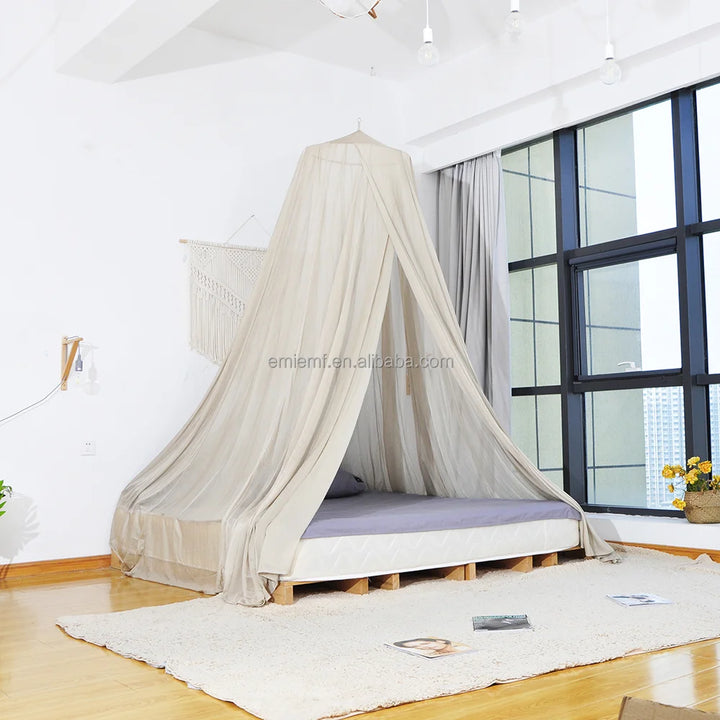 Moustiquaire de lit gris foncé anti-moustiques pour chambre