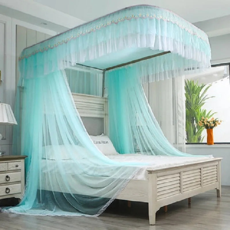 Moustiquaire de lit blanc anti-moustiques pour chambre