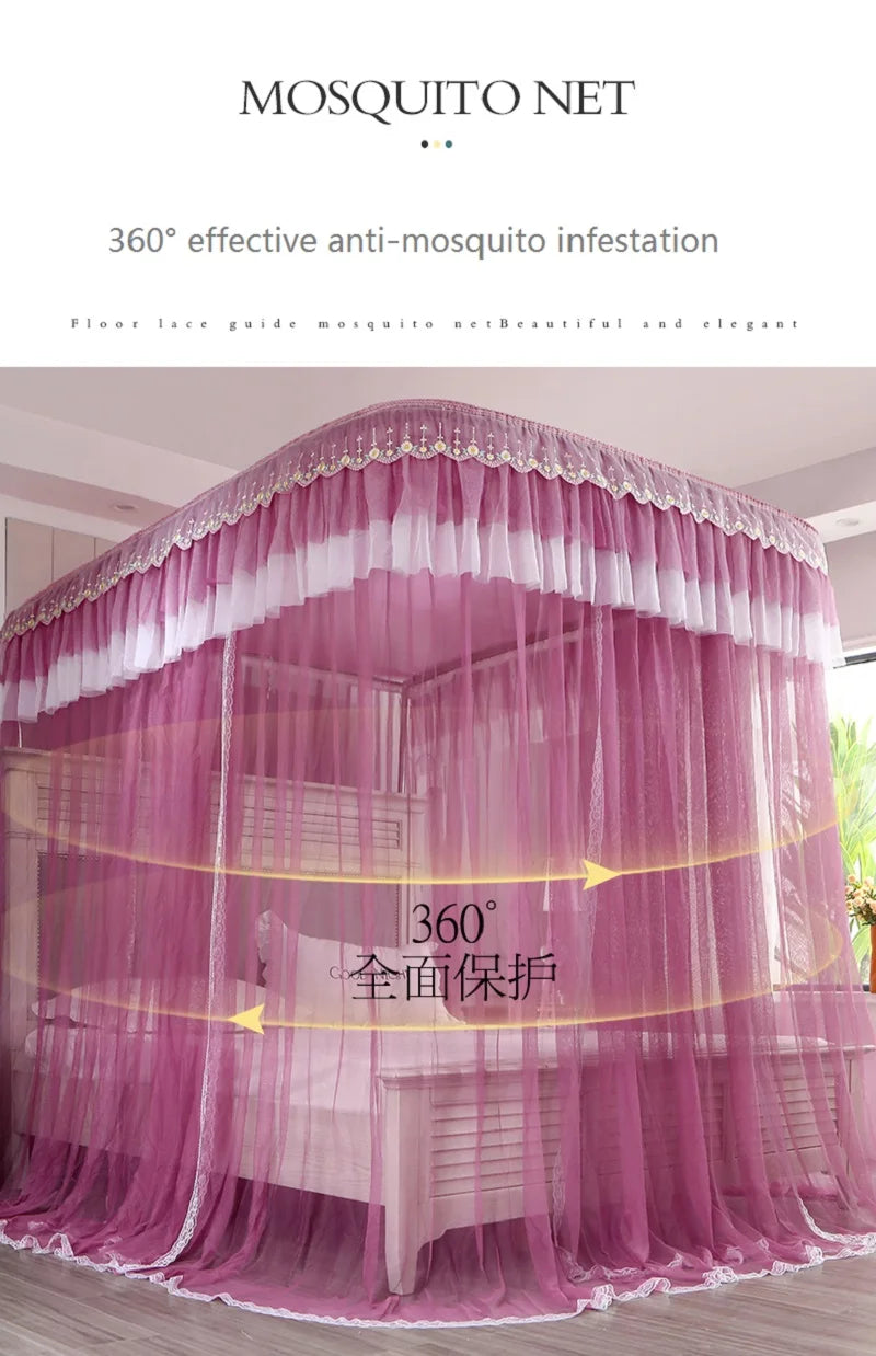 Moustiquaire de lit blanc anti-moustiques pour chambre