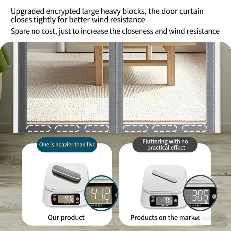 Moustiquaire de porte magnétique anti-insectes