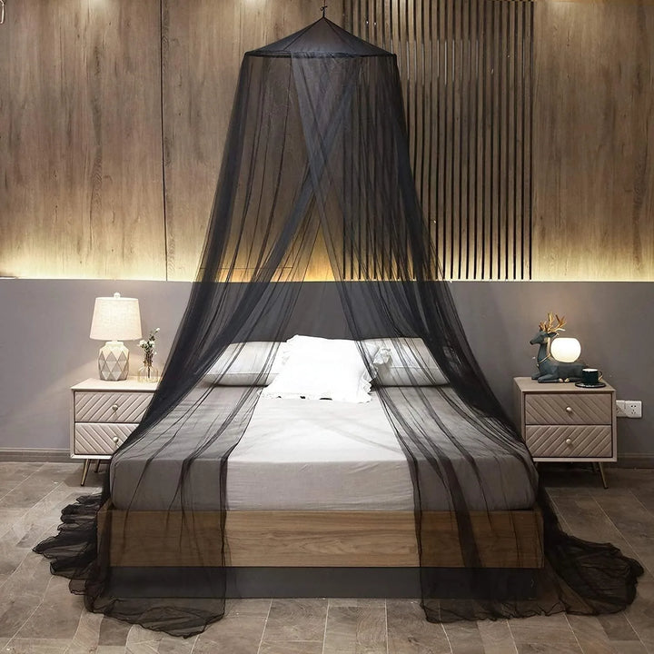 Moustiquaire de lit bleu anti-moustiques pour chambre