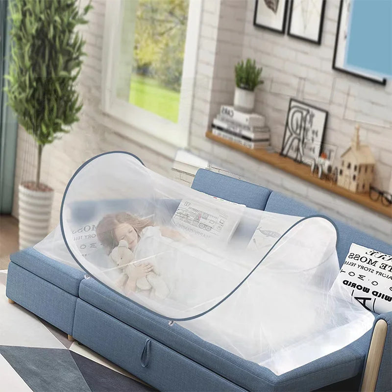 Moustiquaire d'extérieur blanc pour camping et jardin