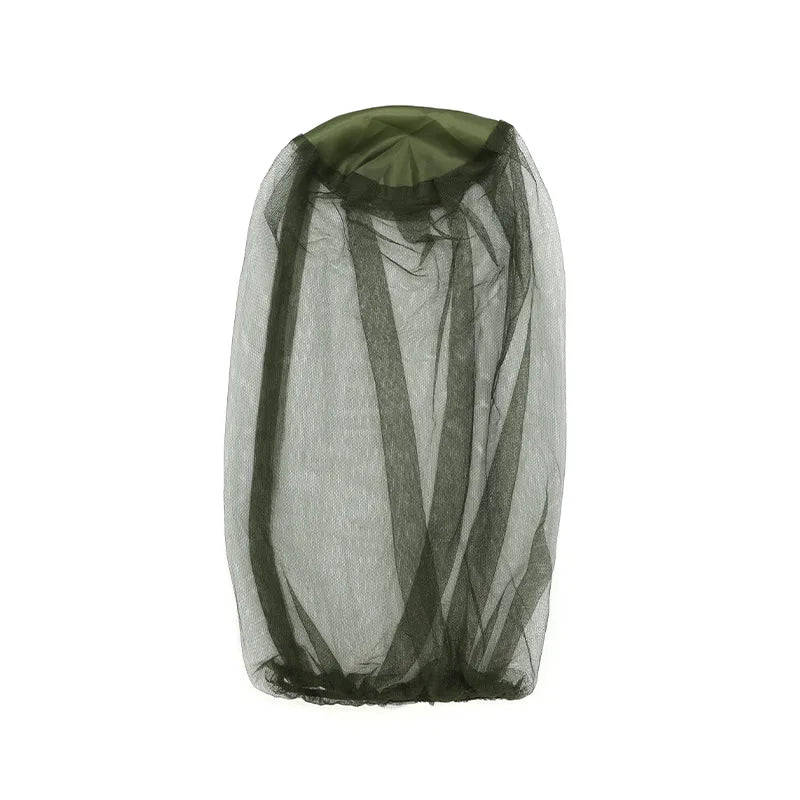 Moustiquaire de tête gris pour pêche et randonnée