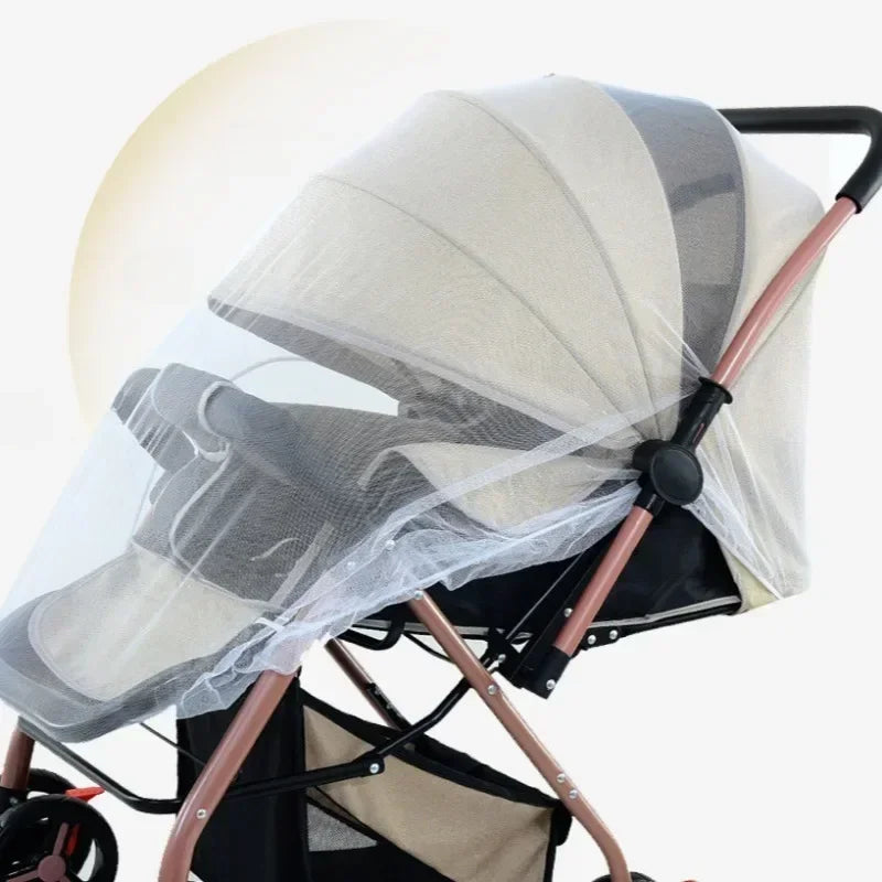 Moustiquaire de poussette bleu pour bébé