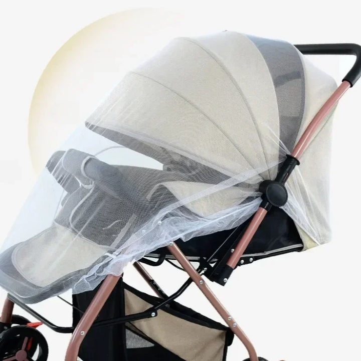 Moustiquaire de poussette bleu pour bébé