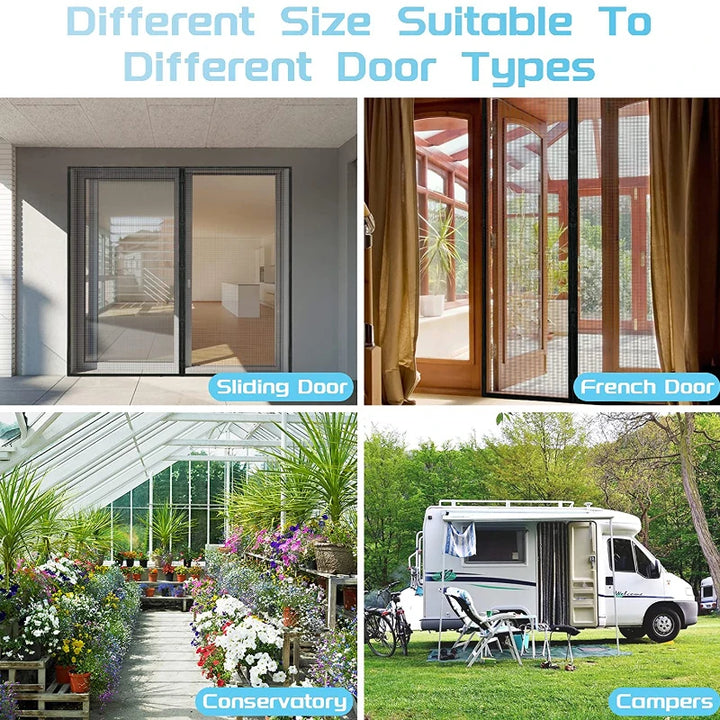 Moustiquaire de porte magnétique anti-insectes