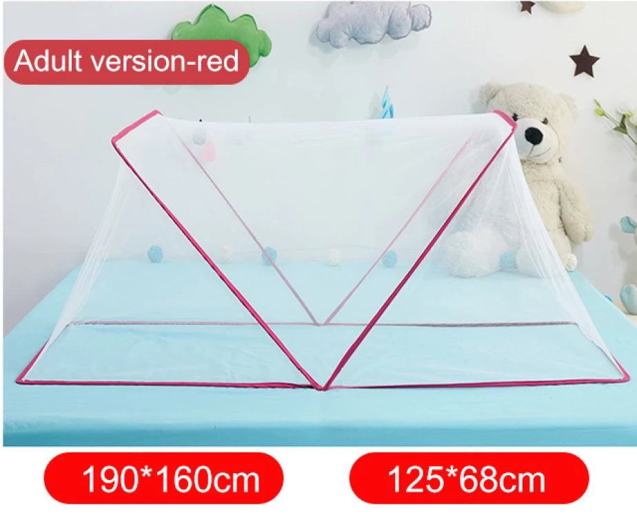 Moustiquaire de lit bleu anti-moustiques pour chambre