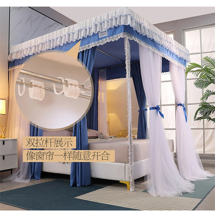 Moustiquaire de lit vert anti-moustiques pour chambre