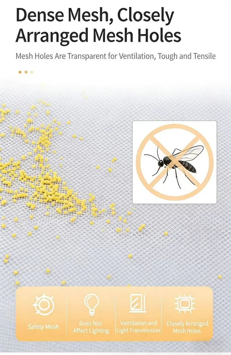 Moustiquaire de fenêtre auto-agrippante anti-moustiques