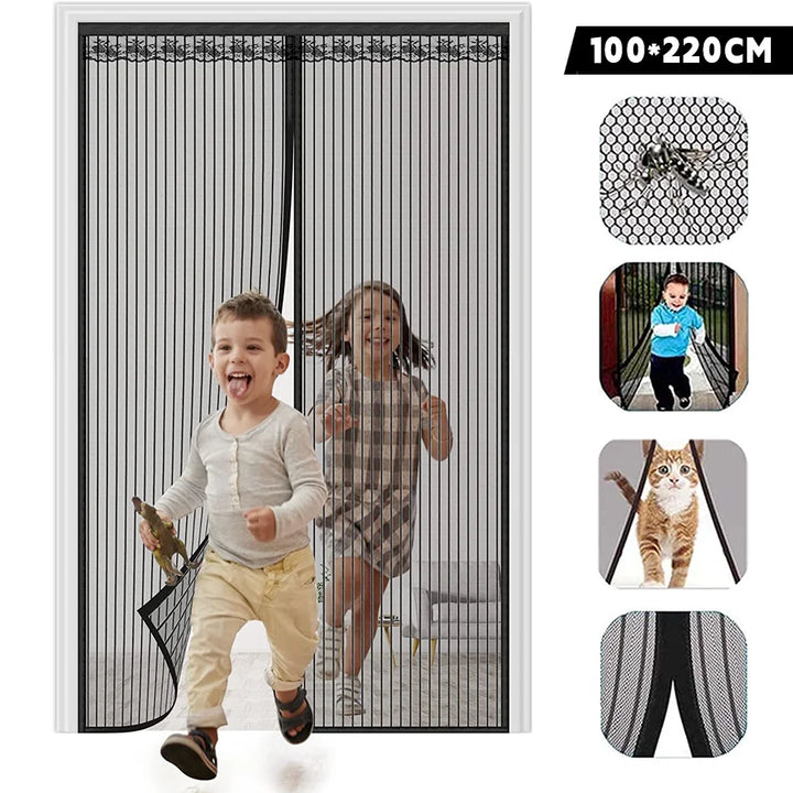 Moustiquaire de porte magnétique anti-insectes