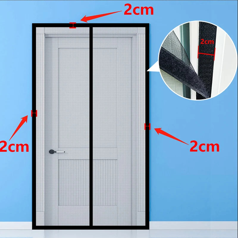Moustiquaire de porte magnétique anti-insectes