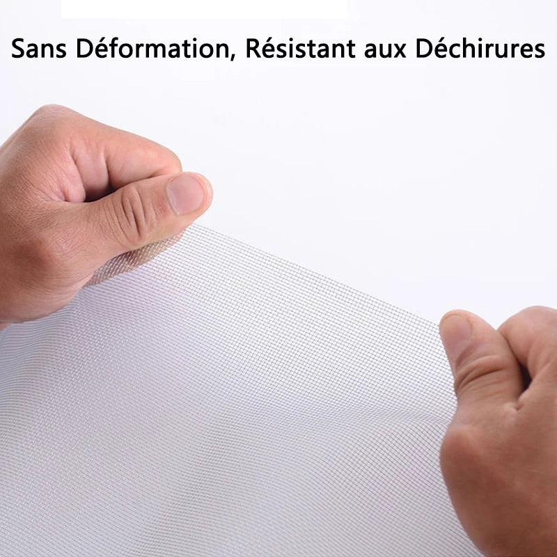 Moustiquaire de fenêtre blanc auto-agrippante anti-moustiques