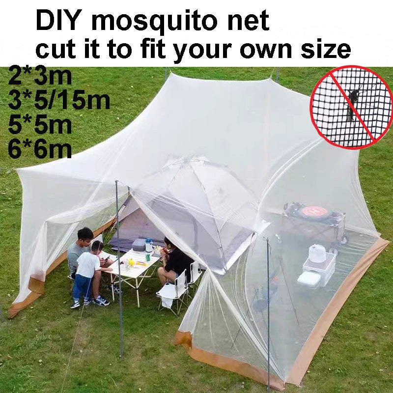 Moustiquaire d'extérieur vert pour camping et jardin