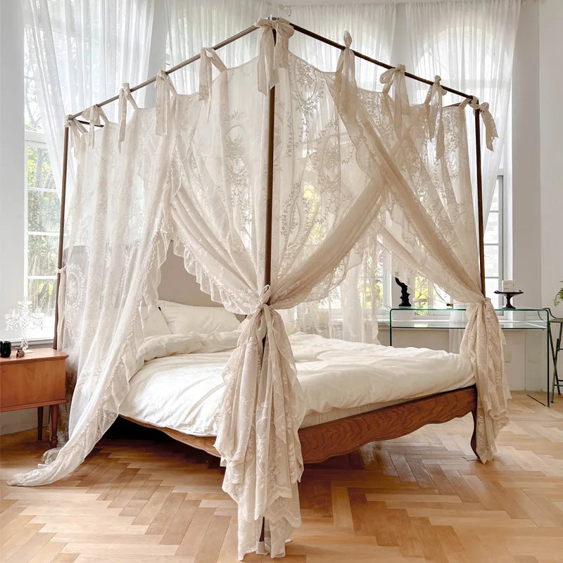Moustiquaire de lit blanc 3 anti-moustiques pour chambre