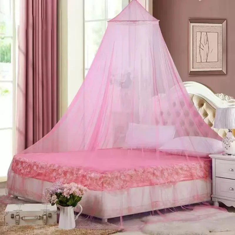 Moustiquaire de lit bleu anti-moustiques pour chambre