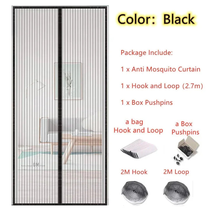 Moustiquaire de porte magnétique anti-insectes