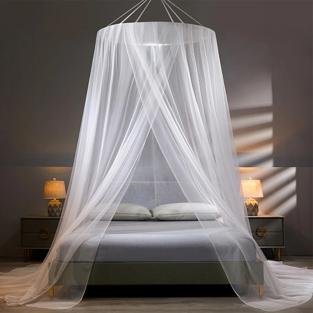 Moustiquaire de lit blanc anti-moustiques pour chambre