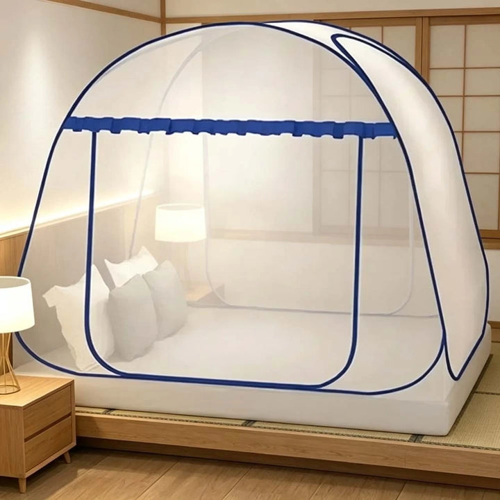 Moustiquaire de lit gris anti-moustiques pour chambre