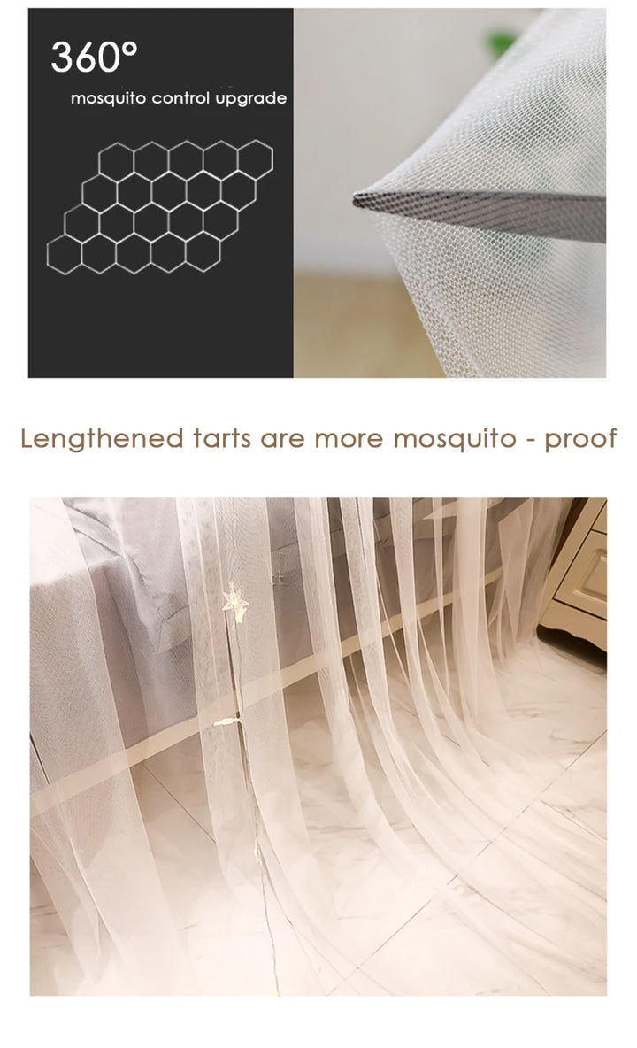 Moustiquaire de lit bleu anti-moustiques pour chambre
