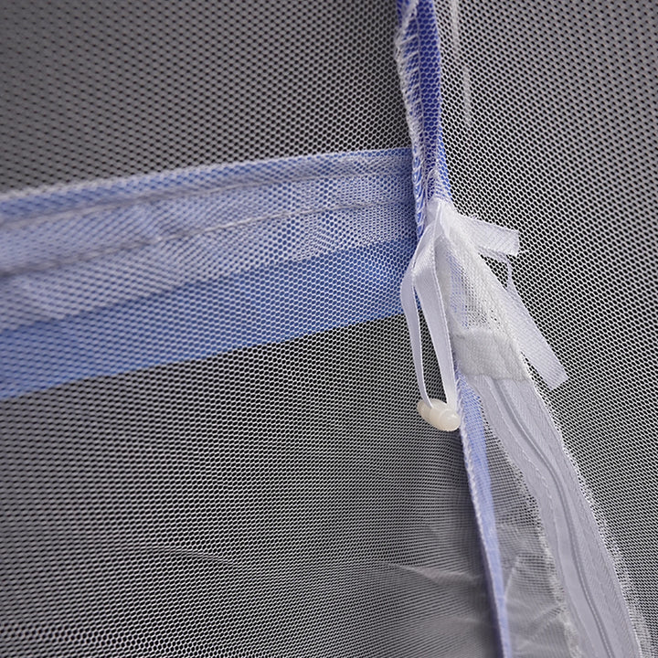 Moustiquaire de lit bleu anti-moustiques pour chambre