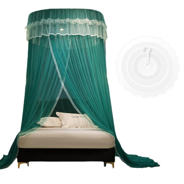Moustiquaire de lit vert foncé anti-moustiques pour chambre