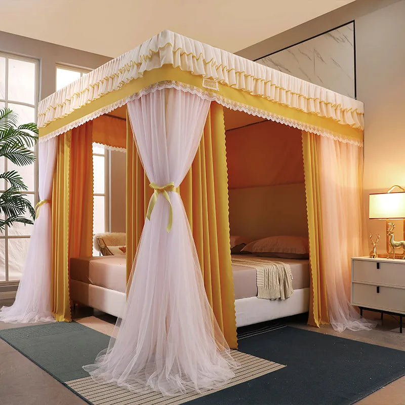 Moustiquaire de lit vert anti-moustiques pour chambre
