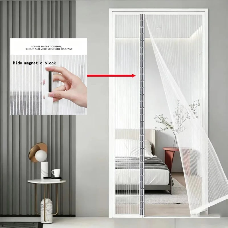 Moustiquaire de porte magnétique anti-insectes