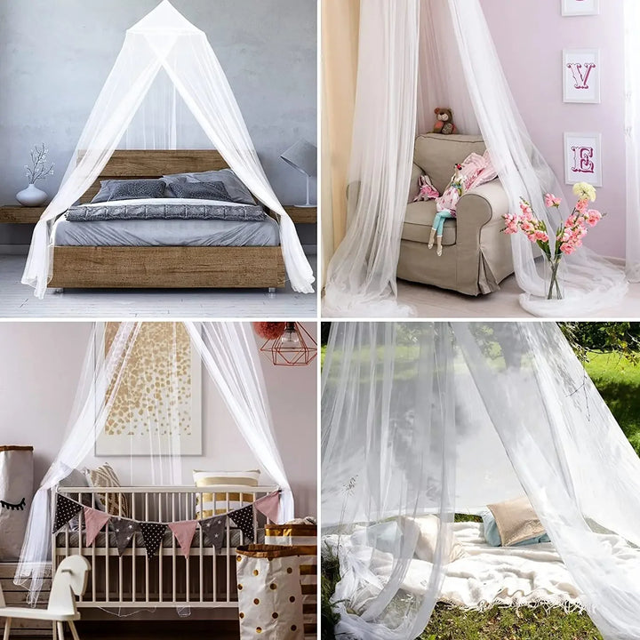 Moustiquaire de lit blanc anti-moustiques pour chambre