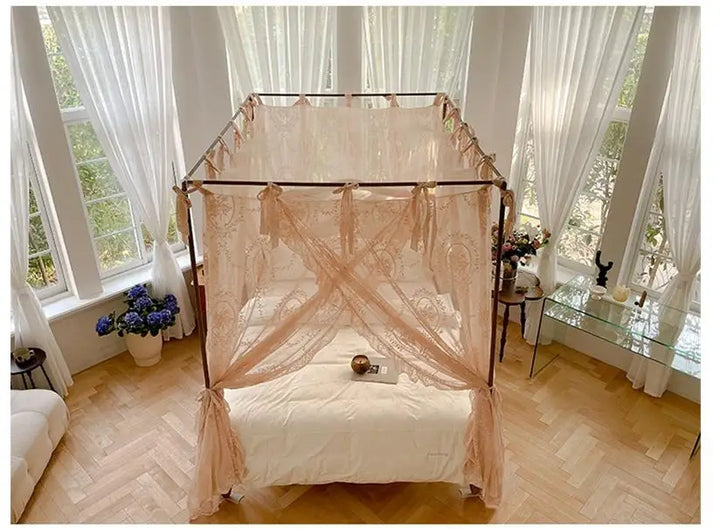 Moustiquaire de lit blanc 3 anti-moustiques pour chambre