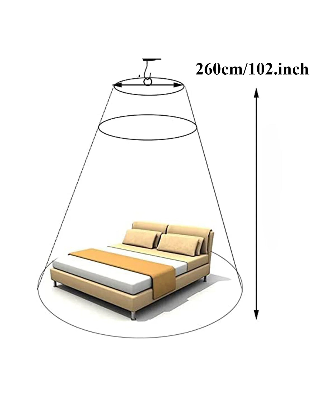Moustiquaire de lit bleu anti-moustiques pour chambre