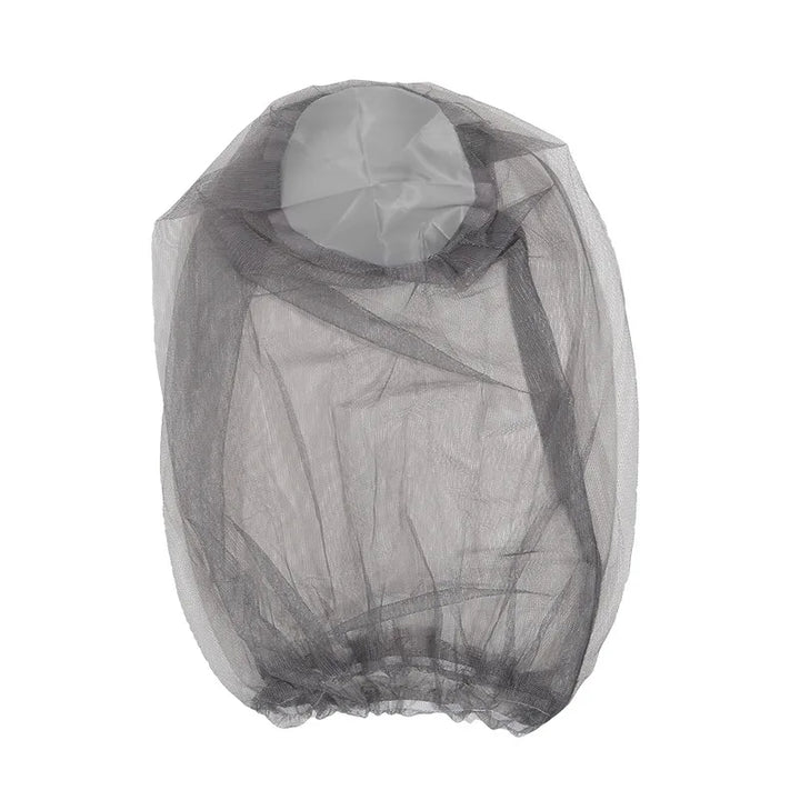 Moustiquaire de tête gris pour pêche et randonnée