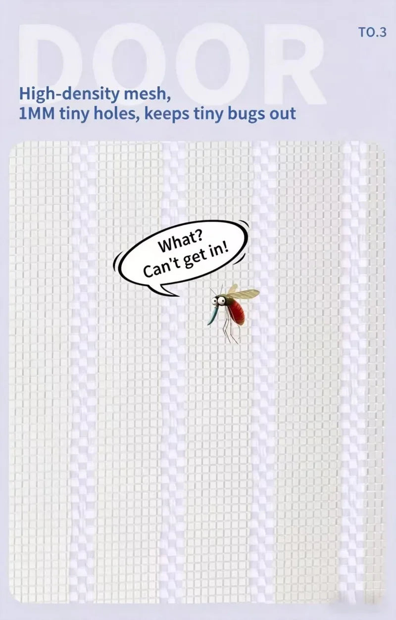 Moustiquaire de porte magnétique anti-insectes
