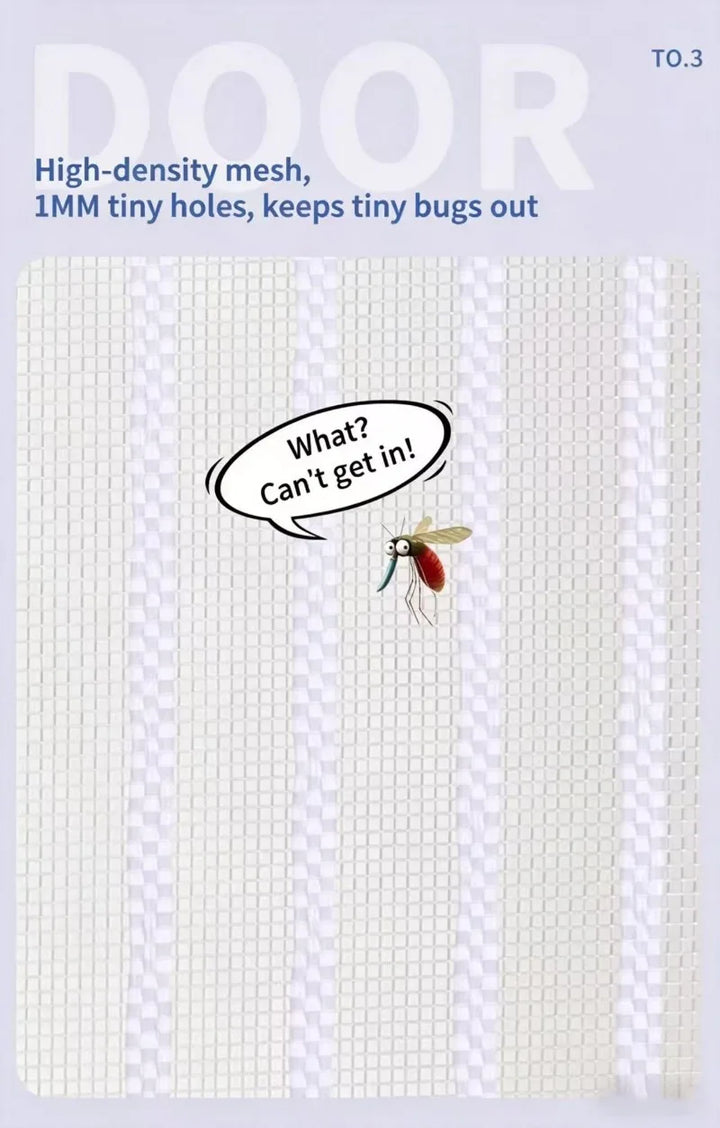 Moustiquaire de porte magnétique anti-insectes