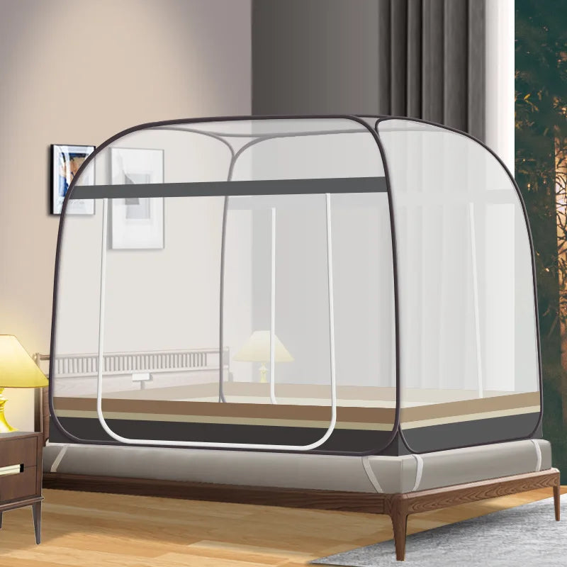 Moustiquaire de lit vert anti-moustiques pour chambre
