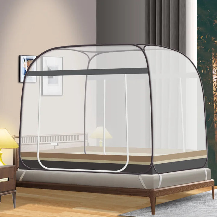 Moustiquaire de lit vert anti-moustiques pour chambre