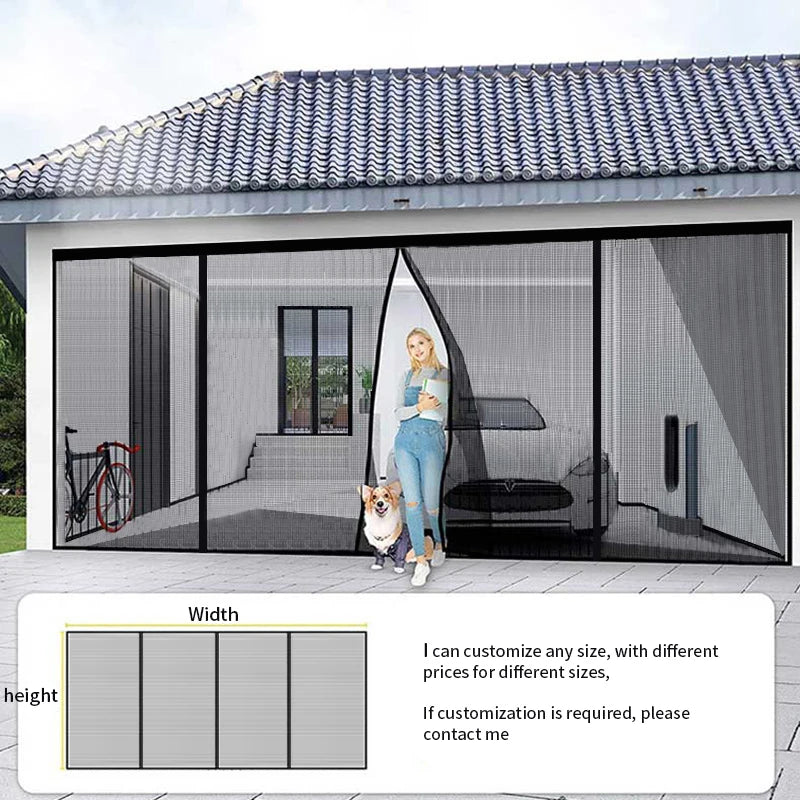 Moustiquaire de porte magnétique anti-insectes