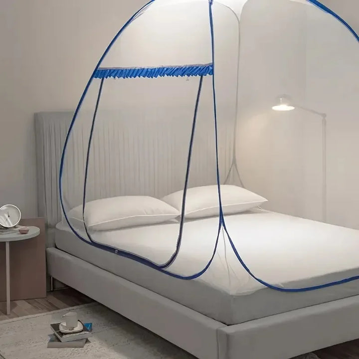 Moustiquaire de lit gris anti-moustiques pour chambre